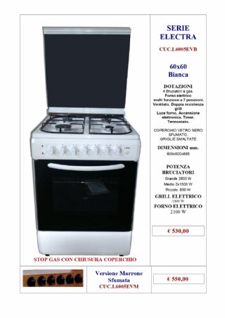 CUCINA LAREL L6005EVB F.ELETTRICO MULTIFUNZIONE